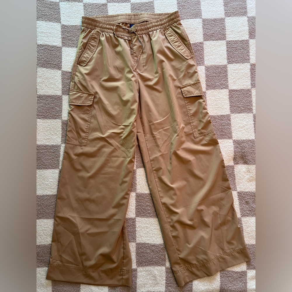 Old Navy Khaki Cargo Wide-Leg Pants